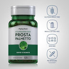 Piping Rock Saw Palmetto for Men and Women | 120 Softgels | Complex with Pumpkin Seed Oil & Pygeum Extract | Extra Strength Prostate Supplement | Non-GMO, Gluten-Free