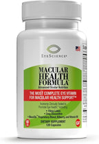 EyeScience – Macular Health Formula – 120 Capsules – Complete Nutritional Supplement for Eye Health - Contains Lutein, Zeaxanthin, Vitamin C, D, E & B6-2-Pack