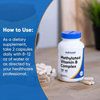 Nutricost Methylated Vitamin B Complex 120 Capsules - (60 Servings) Gluten-Free