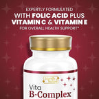SIGNIFY NATURE VitaBComplex with Vitamin C and E, B Complex Vitamins for Women & Men, BComplex Supplements, VIT B1, B2, B3, B5, B6, B8, B9, B12, Super B Softgels - 60 CT