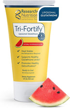 Researched Nutritionals Liposomal Glutathione (450mg) Liquid Gel + Vitamin C - Tri-Fortify - Aid Natural Energy, Immune Support & Detox - Clinically Researched for Absorption - Watermelon (5 Fl Oz)