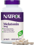 Natrol Melatonin 3 mg, Dietary Supplement for Restful Sleep, Sleep Supplements for Adults, 240 Melatonin Tablets, 240 Day Supply