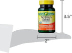 Spring Valley Tart Cherry Extract Antioxidant Support Dietary Supplement Vegetarian Capsules, 1,200 mg, 90 Count (Pack of 1) - Set by Basket Goods