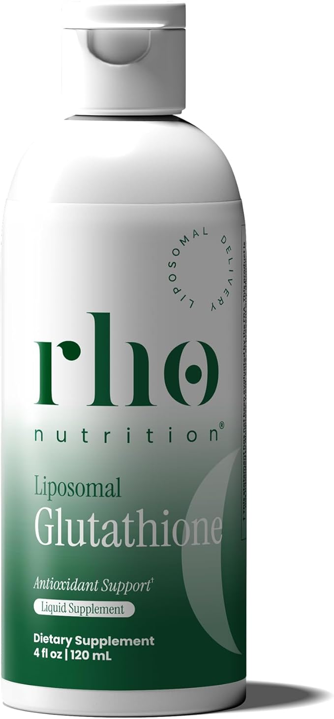 Rho Nutrition Liposomal Glutathione - Ultra High Absorption Liquid Glutathione Supplement - Supports Natural Detoxification, Immune System, Skin Health, Mental Clarity & Overall Well-Being