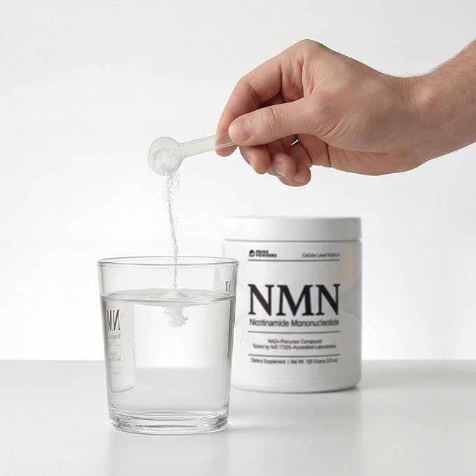 Prime Powders NMN Powder | 100g Fast Dissolve Powder Supplement | 500mg Nicotinamide Mononucleotide per Serving | Manufactured in The USA Third-Party Tested