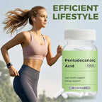Pentadecanoic Acid, Pentadecanoic Acid Supplement, C15:0 Supplement, Cellular Metabolic Support & Immune System Enhancement, Premium High Altitude Sheep Milk Sourced 60 Capsule 2PCS