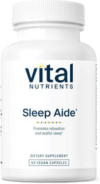 Vital Nutrients - Vegan Sleep Supplement - Promotes Relaxation and Restful Sleep - Natural for Adults - Soothing Lavender Scent - Gluten, Dairy, Soy Free - 60 Capsules
