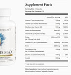 Energis Max B Complex High Potency Supplement - B12 2000mcg B6 B1 Folate Biotin Niacin Riboflavin Pantothenic Acid - Complete B Vitamins with Choline Inositol - Vegan Non-GMO - 60 Capsules