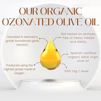 High Potency Ozonated Organic Extra Virgin Olive Oil Softgels 1000mg | Pure Oxygenated Capsules for Immune Support & Gut Health | Organic Oxygen Infused Supplement | 2 Month Supply
