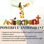 Research Labs Eye Vitamins Enhanced Absorption AREDS 2 Plus Formula 20mg Lutein, 10mg Zeaxanthin, Bilberry, Eyebright, Zinc, ALA, Quercetin & Other Proven Ingredients to Fight Eye Problems