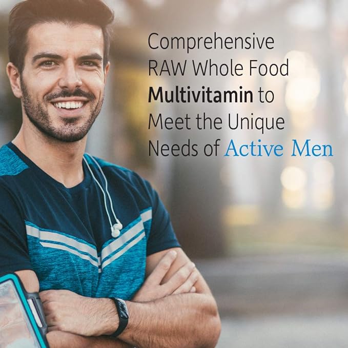 Garden of Life Vitamin Code Raw One for Men, Once Daily Multivitamin, One a Day Mens Vitamins Plus Fruit, Veggies & Probiotics for Mens Health, Vegetarian Multivitamins, 75 Capsules, (Pack of 6)