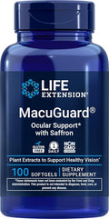 Life Extension MacuGuard Ocular Support with Saffron, 100 softgels