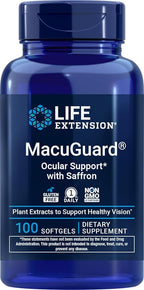 Life Extension MacuGuard Ocular Support with Saffron, 100 softgels