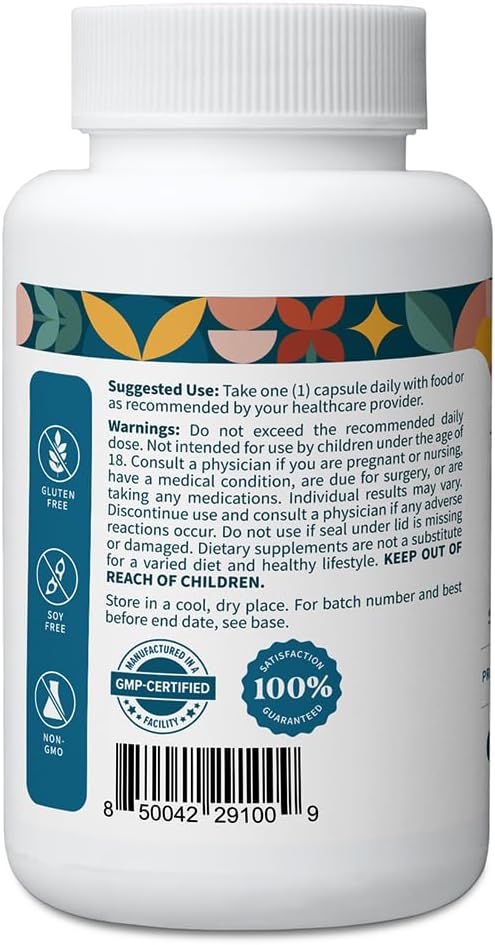 Pattern Wellness Vitamin K2 & D3 Supplement with Calcium – Bone Health, Circulatory Wellness & Immune Support - Non-GMO - 60 Capsules