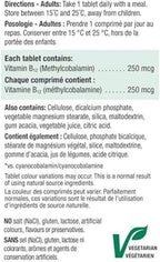 Jamieson Vitamin B12 (Methcycobalamin)250mcg, 100 Tablets