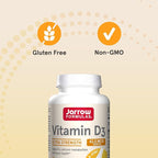 Jarrow Formulas Vitamin D3 62.5 mcg (2,500 IU) - 100 Servings (Softgels) - Bone Health, Immune Support & Calcium Metabolism Support - Vitamin D Supplement - D3 Vitamins - 2500 Vitamin D - Gluten Free