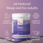 Sleep Aid Without Melatonin - Non Habit Forming Natural Sleep Support - Magnesium, L-Theanine, Apigenin - Stay Asleep and Wake Refreshed