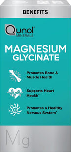 Qunol Magnesium Glycinate 300mg,100% Glycinate Chelated Magnesium Supplement,150ct Tablets,(Pack of 2)
