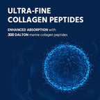 Marine Collagen Peptides - Hydrolyzed Ultra-fine Collagen Powder for Women & Men, Hyaluronic Acid, Biotin, Vitamin C, for Skin, Hair, Nails, Joints, Non-GMO, Unflavored, Easily Dissolved, 16oz