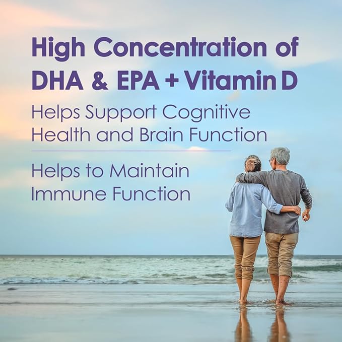 5X Ultimate Strength Omega 3 Fish Oil Liquid, Fish Oil Supplements with High DHA and EPA Omega3 Fatty Acids, High Potency Omega 3 with Vitamin D, 7.60 floz, Grape Flavor
