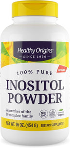 Healthy Origins Inositol Powder, 454 g - for Skin, Hair & Nail Health - Vitamin B8 Powder Supplement - Part of The B Complex Family - Vegan, Non-GMO & Gluten-Free Supplement - 16 Oz