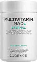 Codeage Multivitamin NAD Supplement - NAD+ Energy & Healthy Aging Support - Vitamin D3 K2, P5P, Methylated B12, Alpha Lipoic Acid, Folate, Riboflavin, Biotin, B Complex Pills - Non-GMO - 30 Capsules