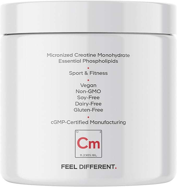 Codeage Liposomal Creatine Powder Supplement, Pure Creatine Monohydrate 5000mg, Pre Workout & Post Workouts - Unflavored Creatine, Micronized Creatine Powder - Creatinine for Sports - 30 Servings