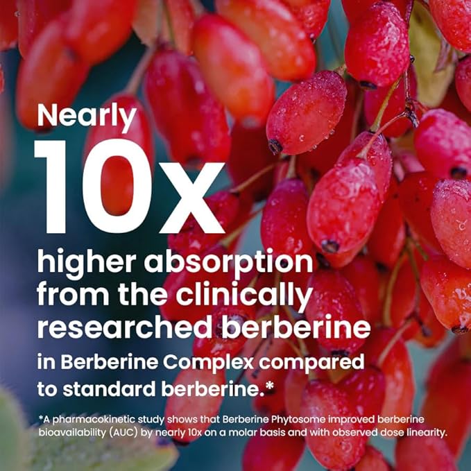 Humann Berberine Complex – Berberine Supplement for Metabolic & Cholesterol Support with Olive Leaf Extract, 60 Capsules