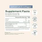 Bloom Nutrition Bovine Colostrum Powder with Vitamin B-12 for Gut Health, Immune Support, Hair Growth & Beauty Supplement | Unflavored, 25 Servings