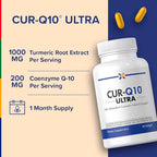 Stop Aging Now - Curcumin CoQ10 Complex - with Turmeric Root Extract - Antioxidant & Cardiovascular Support - 60 Softgels
