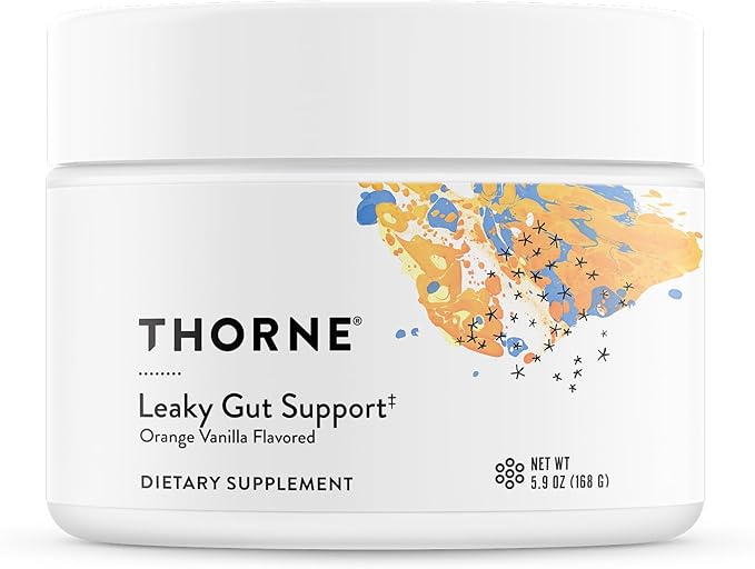 THORNE - Leaky Gut Support (Formerly EnteroMend) - Gut Health Supplement - Supports Optimal Digestive Function & Bowel Regularity* - NSF Certified for Sport - Orange Vanilla Flavor - 30 Servings