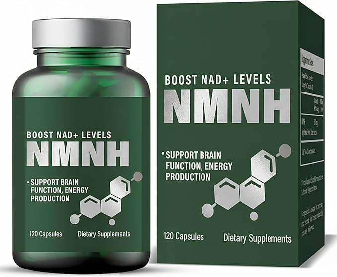 NMNH Supplements 500mg, Advanced NAD+ Supplement for Energy and Vitality Support, Pure NMNH Capsules as NMN Alternative, Supports Healthy Aging and Metabolism, Non-GMO, 120 Capsules