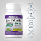 Lindberg Saw Palmetto Extract | 160 mg | 60 Softgels | for Men and Women | Standardized Supplement | Non-GMO and Gluten Free