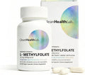 CleanHealthLab L-Methylfolate 15mg, 5-MTHF Active Folate - Maximum Potency Methylated Vitamin B9 Supplement - Support for Brain Health, Energy, Nerves, and Methylation with No Fillers (120 Count)