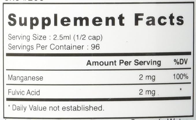 Good State Liquid Ionic Minerals Manganese (120 Days At 2mg.)
