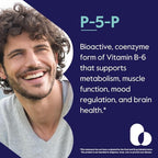 BESTVITE P-5-P 100mg (240 Vegetarian Capsules) (120 x 2) (CoEnzymated Form of B-6) - No Stearates - Vegan - Non GMO - Gluten Free