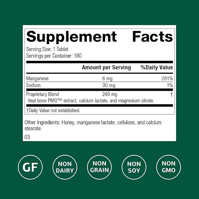 Standard Process Biost - Skeletal & Cellular Health Supplement - Aids Strong Teeth & Healthy Bones - Gluten-Free, Non-Dairy & Non-Soy - 180 Tablets (180 Servings)