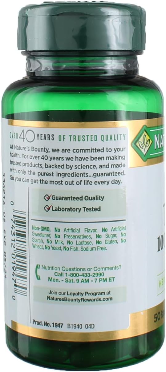 Nature's Bounty Milk Thistle 1000 mg, 50 Softgels (3 Pack)