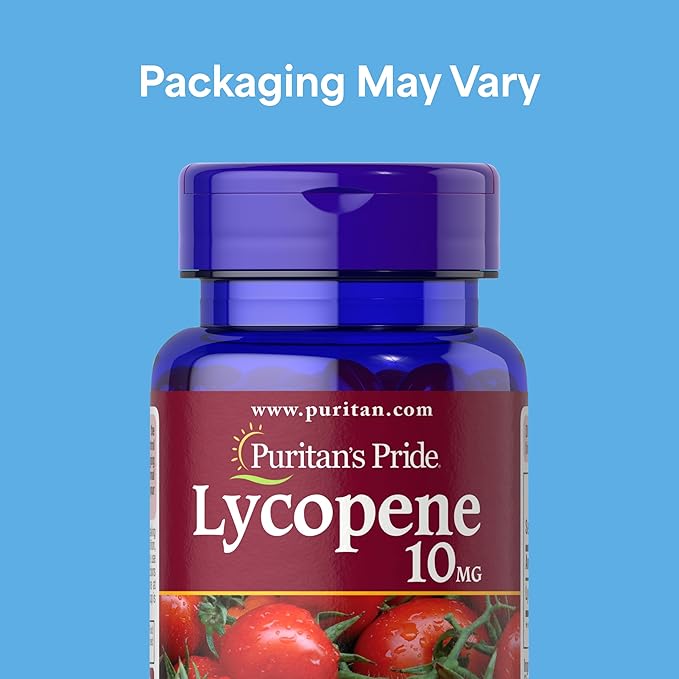 Puritan's Pride Premium Lycopene 10mg, Dietary Supplement for Prostate, Antioxidant, Heart Health, and Overall Health Support, 100 Rapid Release Softgels