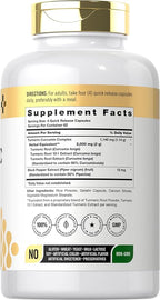 Doctor's Way Turmeric Curcumin Supplement | 250 Capsules | with Black Pepper Extract | 95% Curcuminoids | Non-GMO, Gluten Free Complex