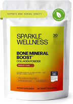 Sparkle Wellness FORTIBONE Bioactive Collagen Peptides | Collagen Powder Supplement with Nutra C Buffered Vitamin C for Bone Health | Bone Mineral Boost (Chocolate) [30 Serves]