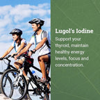 Organic Lugol's Iodine (2-Pack), Iodine and Potassium Iodide 2% Solution 3000 mcg - Liquid Supplement Drops for Thyroid Support for Women & Men, Metabolism Health, Detox Boost - 395 Servings (2 Fl Oz)