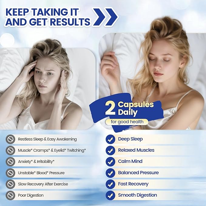 1000mg Magnesium Complex for Women & Men*, 8 Elemental with Magnesium Glycinate, Citrate, Malate, Taurate, Oxide, Carbonate, Aspartate, Orotate for Bones, Muscle, Recovery, Energy, Vegan, 90 Capsules