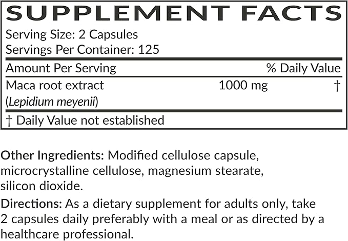 Futurebiotics Maca Root Extra Strength Supports Energy, Stamina & Reproductive Health, Non-GMO, 250 Vegetarian Capsules