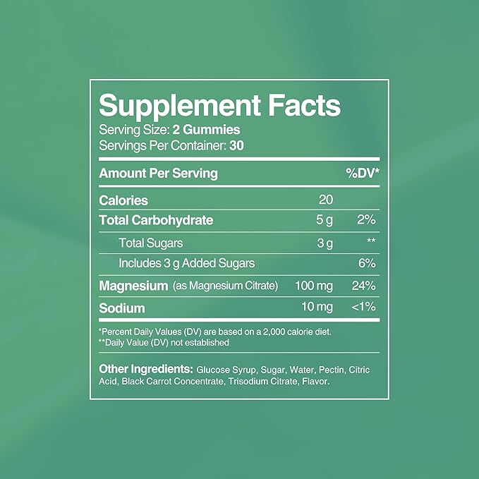 Zahler Chapter One Magnesium Gummies - Supports Calm for Kids - Chewable Magnesium Supplement Gummies to Support Muscle Function - Kosher, Dairy-Free & Gluten-Free - Raspberry, 60 Count