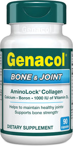 Genacol Bone & Joint – Calcium, Vitamin D3, Boron & Ultra-Hydrolyzed Collagen, Health Supplement, Supports Bone Strength, 90 Capsules (30-Day Supply)