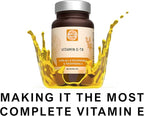 Unique Formula with All 8 Tocopherols and Tocotrienols Vitamin E– Contains no PAH’s, Heavy Metals, Contaminants or Preservatives - Certified Sustainable - Hair, Scars and Skin (60)