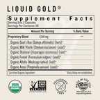 Legendairy Milk Liquid Gold Lactation Support | Lactation Supplement with Organic Goats Rue, Milk Thistle, Shatavari, Fennel, Alfalfa & Anise | Breastfeeding Supplements, 60 Count