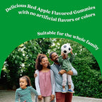 BeLive Fiber Gummies - Prebiotic Fiber Supplement with Chicory Root & Inulin for Digestive Support & Overall Gut Health I Vegan, Sugar Free Gummies for Adults & Children - Apple Flavor | 3-Pack
