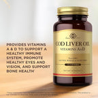 Solgar Cod Liver Oil - 250 Softgels, Pack of 2 - Provides Vitamins A & D - Non-GMO, Gluten Free - 500 Total Servings